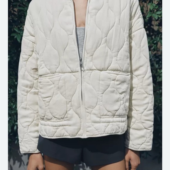 Zara Quilted Cotton Jacket XL - Picture 3 of 13